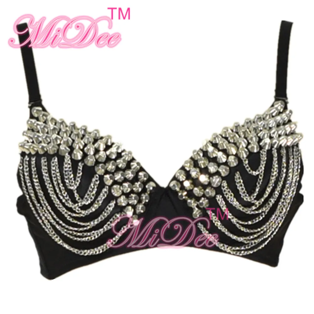 Одежда для ночного клуба бюстгальтеры танца живота с бусинами сексуальные Revit