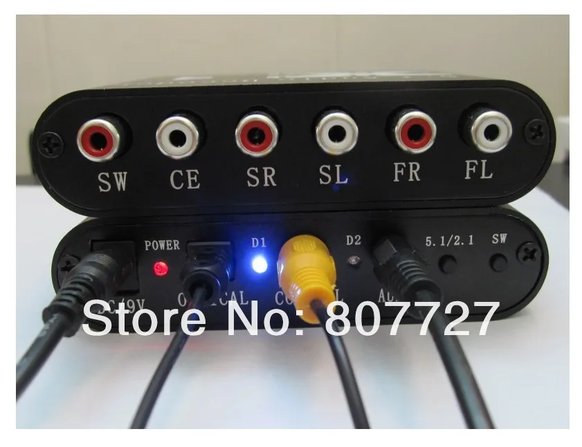 new wholesale free shipping DTS/AC3 Home Theater 5.1 Channel for Audio Decoder SPDIF PS3 |