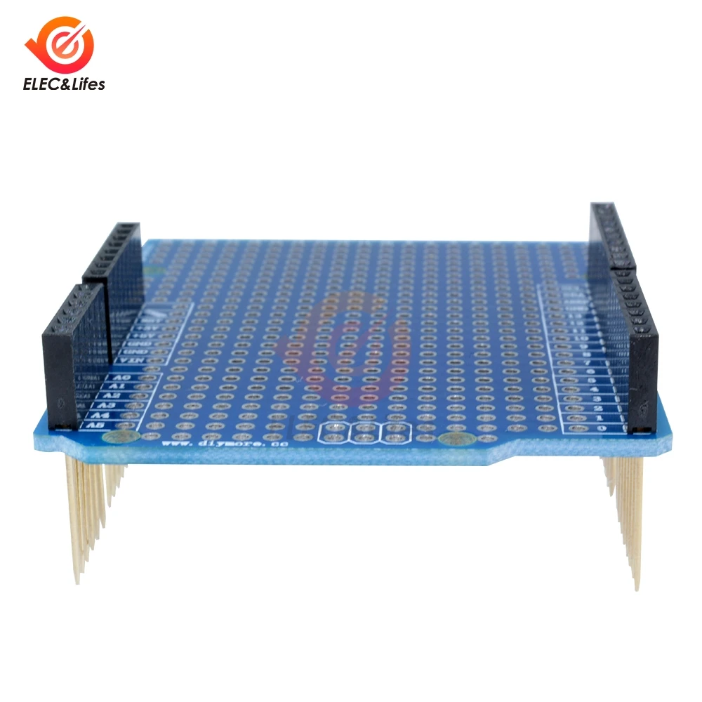 1 комплект Прототип платы расширения для Arduino ATMEGA328P UNO R3 Прото Щит FR-4 волокна PCB макет Protoshield 2,54 мм шаг