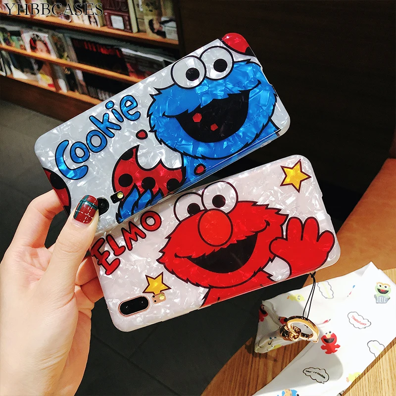 YHBBCASES мультяшный милый чехол для телефона с изображением печенья Elmo huawei P20 Pro P10 Plus
