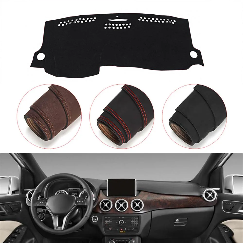 

Console Dashboard Suede Mat Protector Sunshield Cover Fit For Mercedes Benz B Class B200 2011 -2017