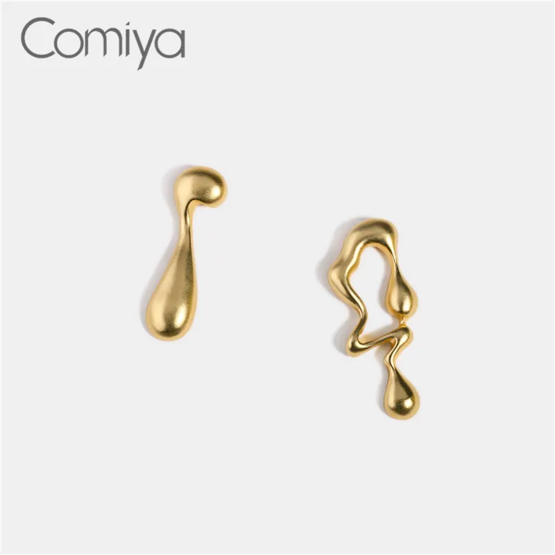 Comiya длинные висячие серьги для женщин Brincos Pendientes Mujer Букле д 'ореиль кулон золотого цвета сплав Feminino висячие серьги