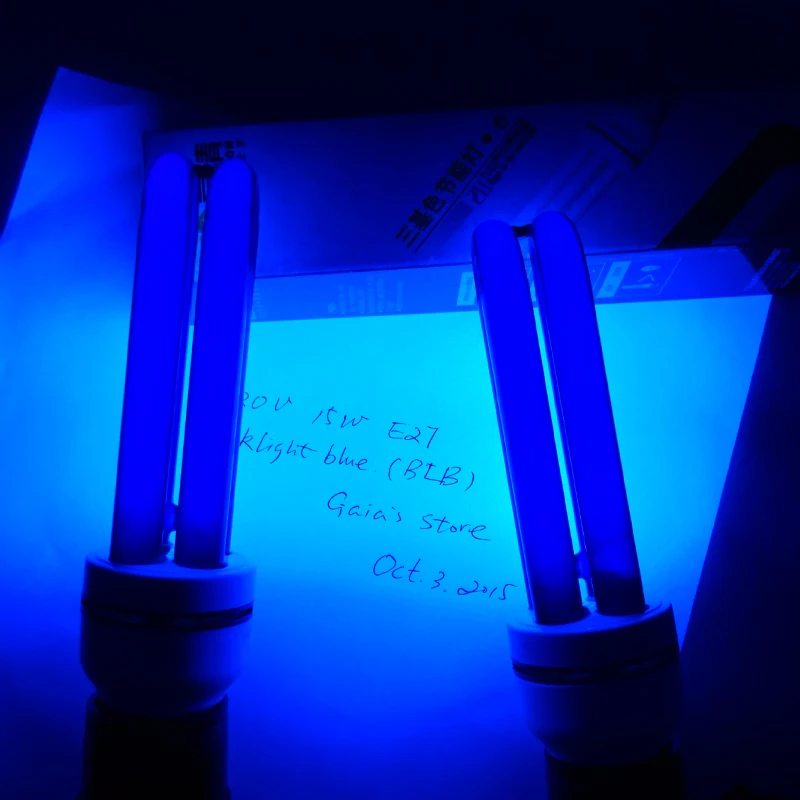 15W CFL BLB черный светильник синий ультрафиолетовые лампы/лампа УФ сушки/фиолетовый