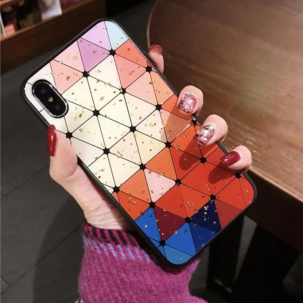 KISSCASE разноцветный клетчатый чехол для телефона iPhone 7 8 Plus Роскошный XS Max XR X 6 6S Fundas |
