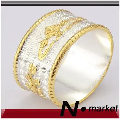 Оптовая продажа Новое поступление кольца для салфеток из сплава свадьбы