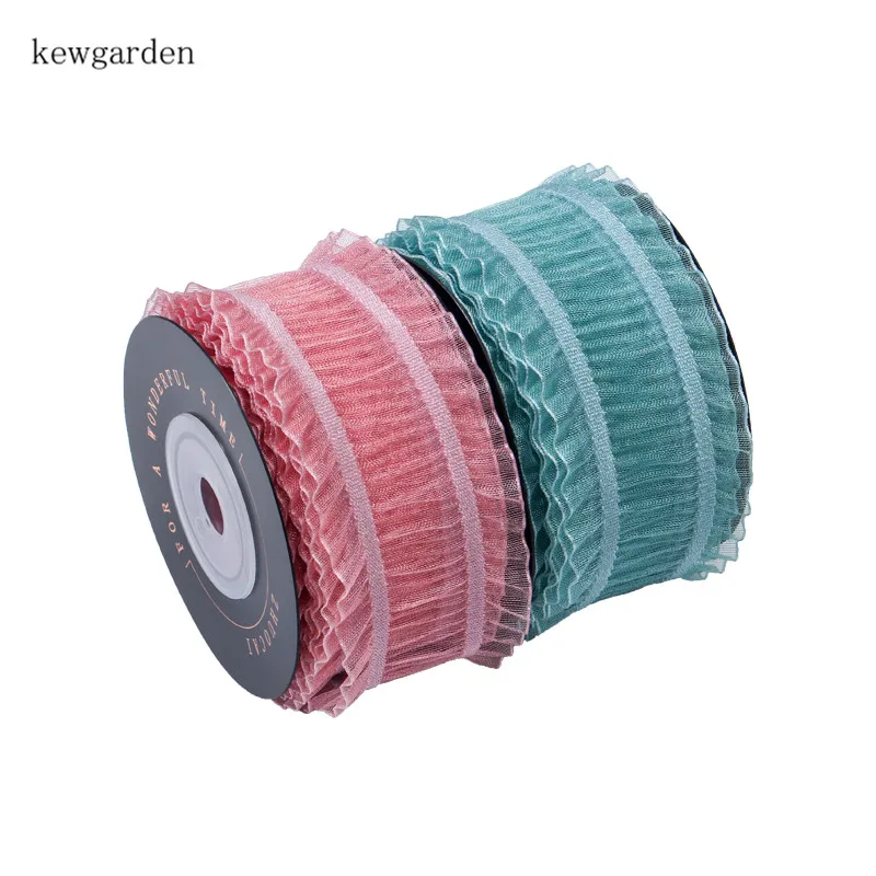 Kewgarden 1 &quot1 5&quot Складная лента из органзы сделай сам бант для волос брошь