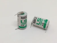 wholesale 100pcslot new original saft ls 14250 ls14250 12 aa 12aa 3 6v 1250mah lithium battery plc batteries with pins