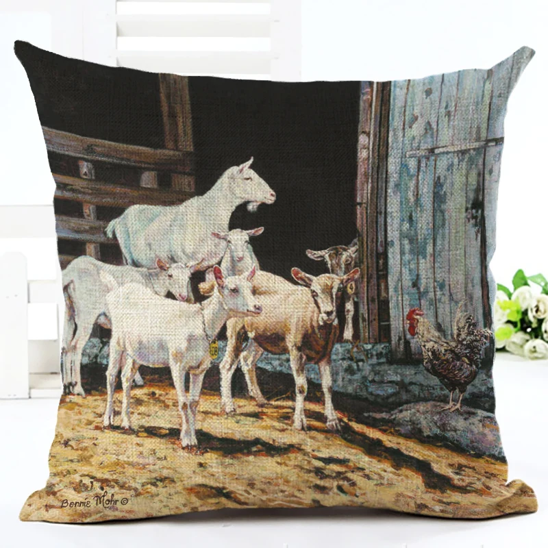 Лидер продаж высокое качество домашние украшения с животными наволочка