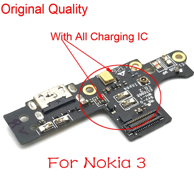 

Новая зарядная Плата USB для Nokia 3 TA-1020 TA-1032 Micro Dock Connector USB зарядный порт гибкий кабель Замена