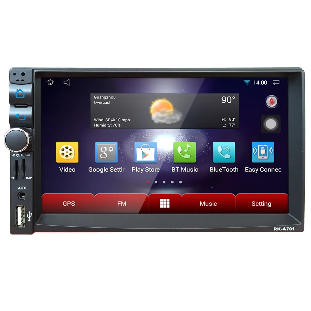 Car-styling 7 2Din Stereo Car Android MP5 Player Bluetooth Touch Radio AM/FM/RDS/GPS/USB/SD Apri 24 drop shipping | Автомобили и