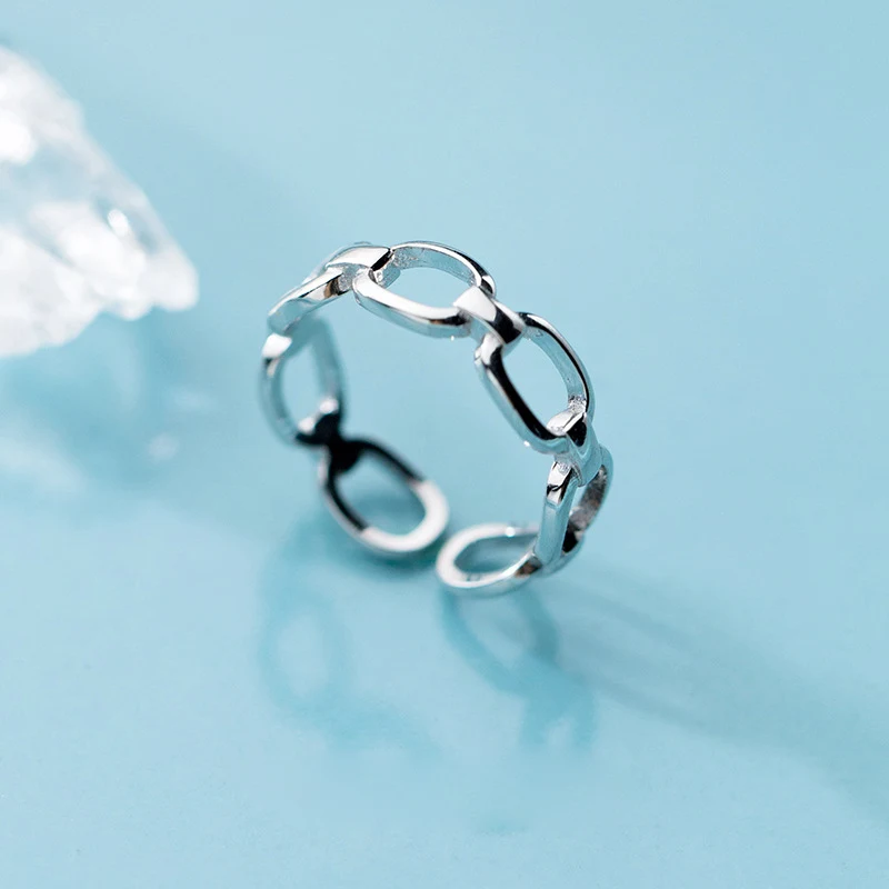 Женское кольцо в стиле панк из стерлингового серебра S925 пробы с красивым узором