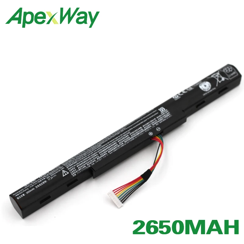 ApexWay 4 cells AS16A5K AS16A7K AS16A8K для Acer E 15 Aspire E5 575 575TG 774G 774|Аккумуляторы ноутбуков| |