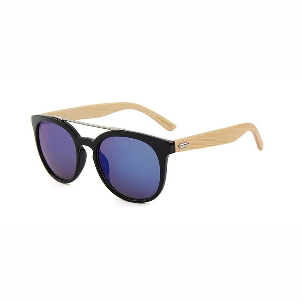 BerWer 2020 Round Frame Wooden Sunglasses New Arrival Men Women Retro Gafas Handmade Bamboo Wood | Аксессуары для одежды
