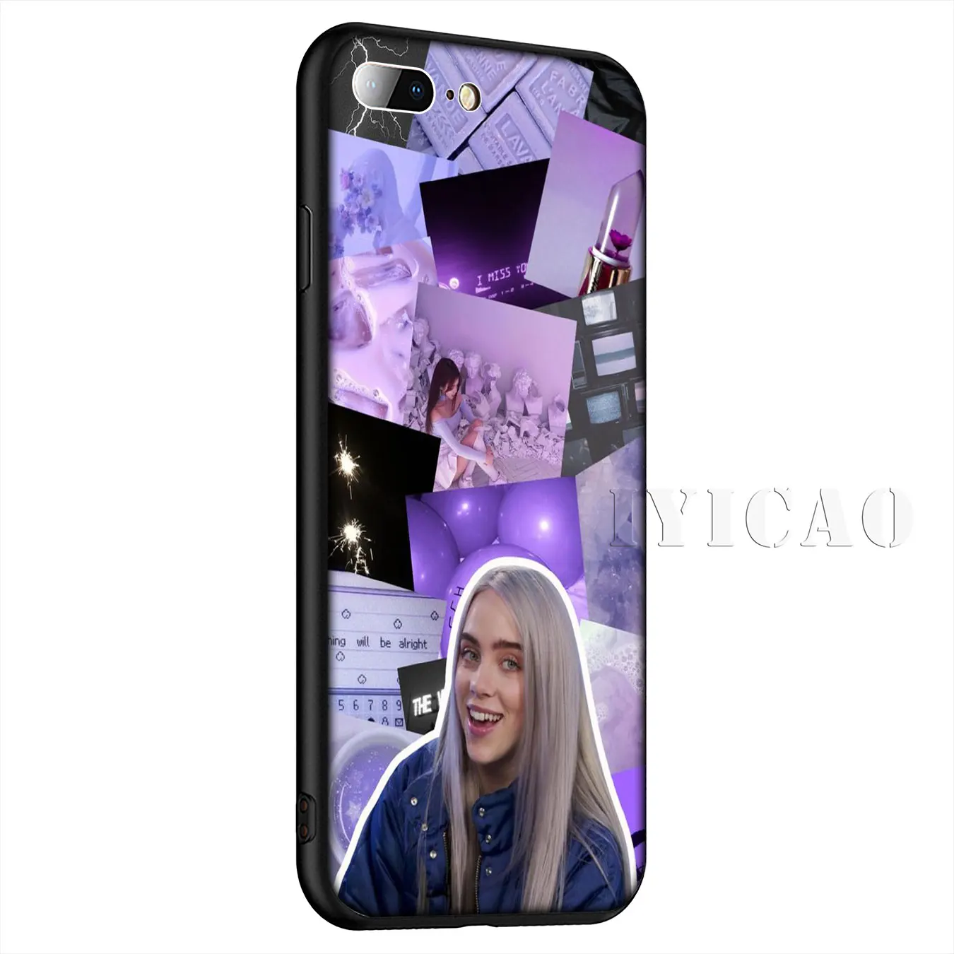 Милый силиконовый мягкий чехол Billie Eilish Khalid для iPhone 11 Pro Max XR X XS 8 7 6 6S Plus 5 5S SE |