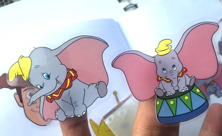 50 листов/партия милые Мультяшные аниме Dumbo elephant pegatinas наклейки Стикеры