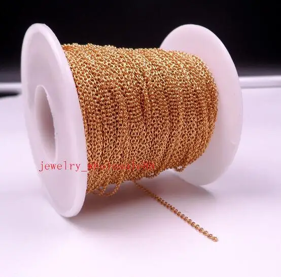 Тонкая цепочка из нержавеющей стали 10 метров 1 5 мм|jewelry finding|diy jewelrychain diy |