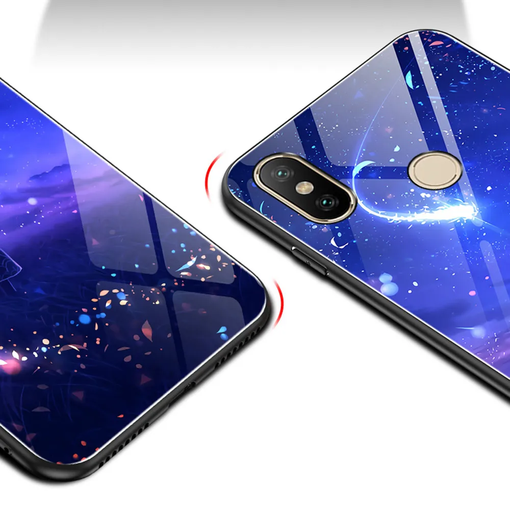 Luminous Phone Cases For Huawei Honor 7A 7C P10 P20 Pro Space Night Shine Glass Case Nova3e 3i Nova 2s Mate 20 10 |