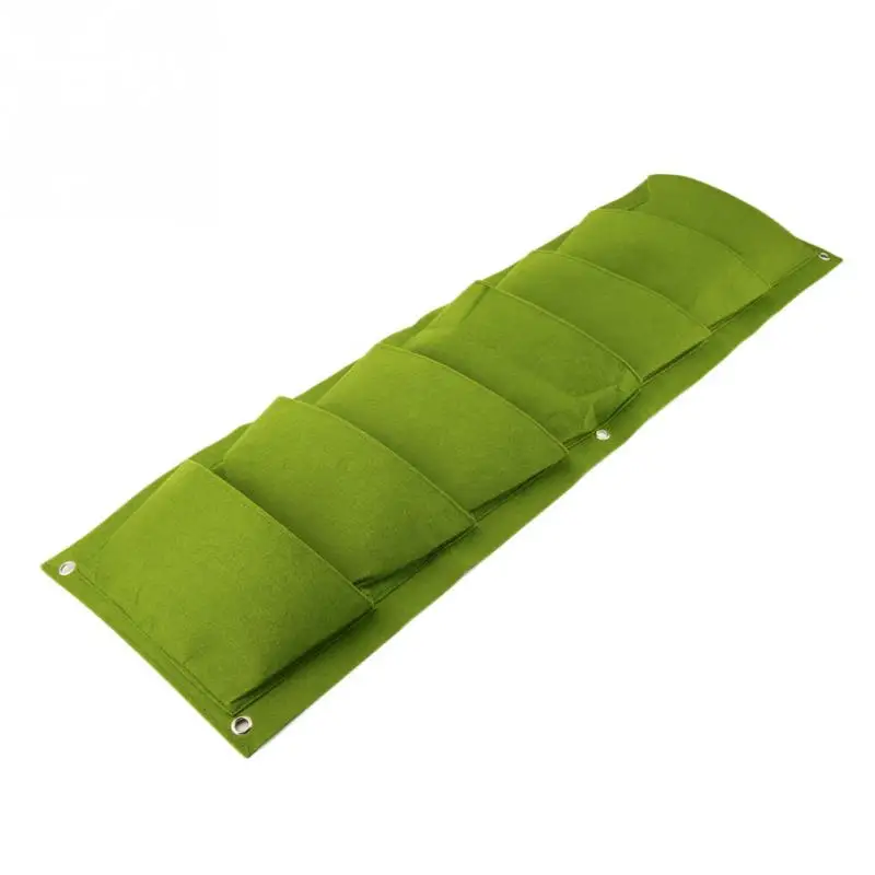 7 карманная Зеленая вертикальная садовая сеялка настенная сумка для посадки