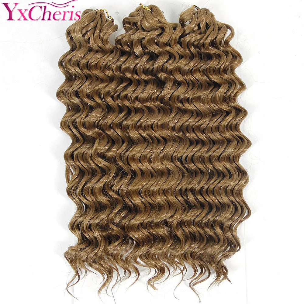 3 пучка вьющихся синтетических волос объемные волнистые косички для наращивания