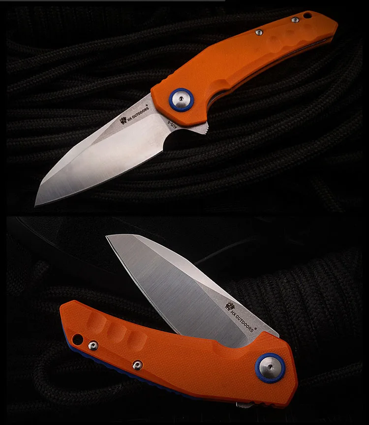 Комплект Электронных компонентов HX OUTDOORS ZD-004 AUS-8 лезвие G10 Ручка складной Ножи шариковый подшипник Открытый Отдых Путешествия Тактический нож EDC инструмент