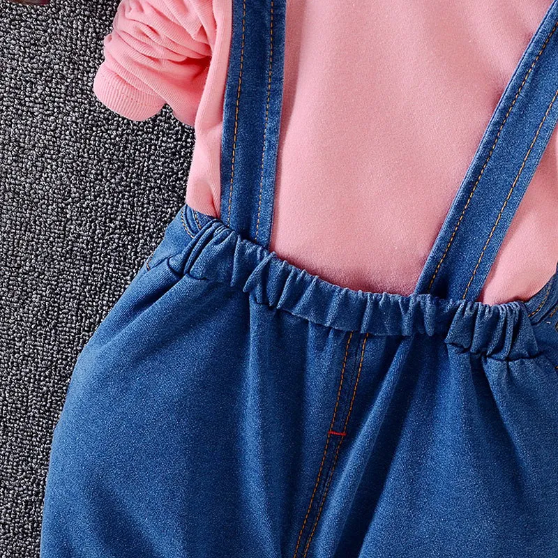 Лидер продаж новые комплекты для маленьких девочек весна 2019 Детская футболка с