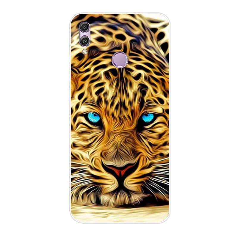 Силиконовый чехол для huawei honor 8c 8x, милый бампер с принтом, чехол для huawei honor 8 C X, Fundas Coque, задняя крышка для телефона