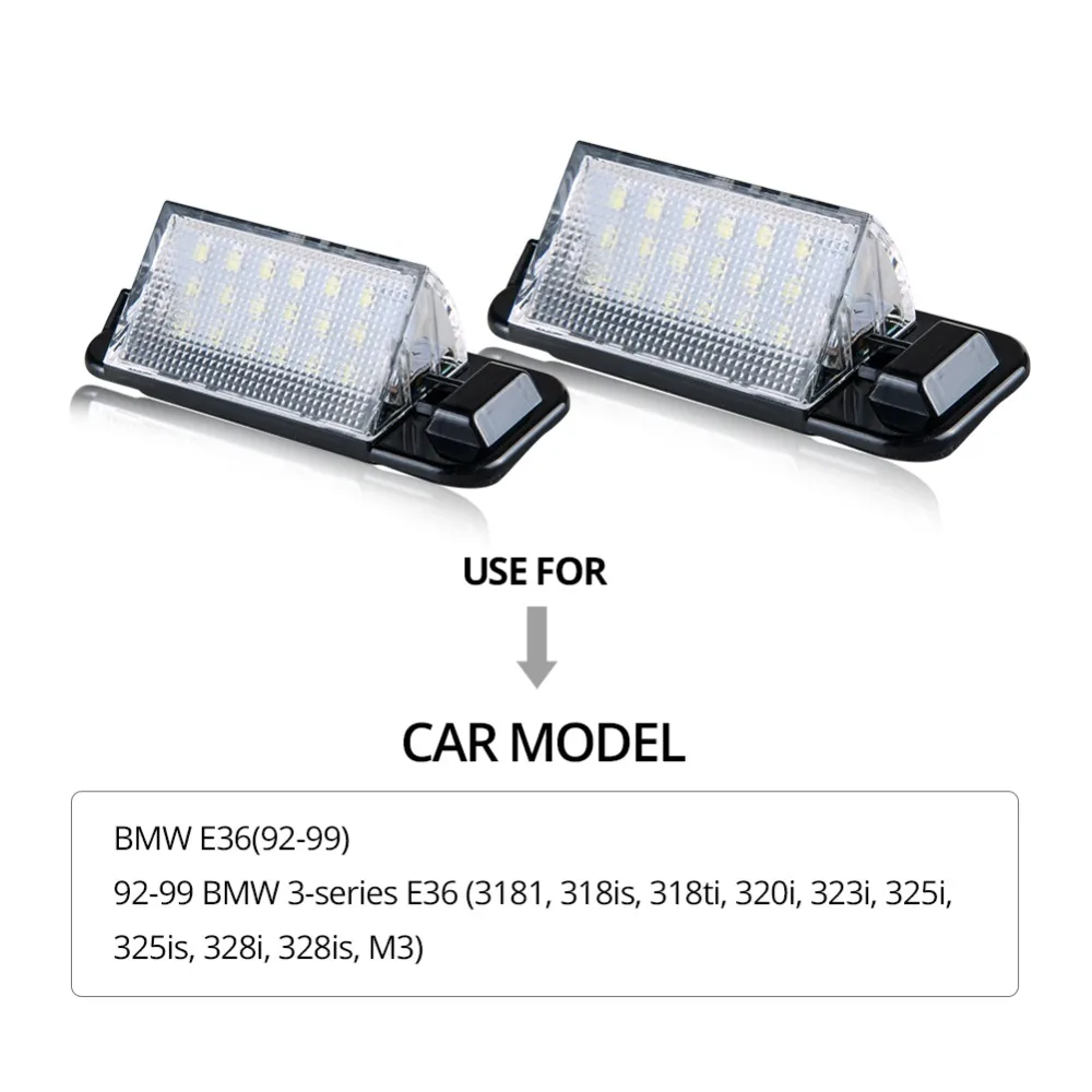 AcooSun без ошибок для BMW светодиодный светильник номерного знака 2835 SMD 6500k 12v
