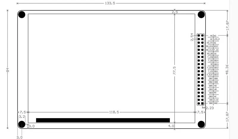 5-дюймовый сенсорный TFT ЖК-модуль MCU AVR STM32 SSD1963 800*480 |