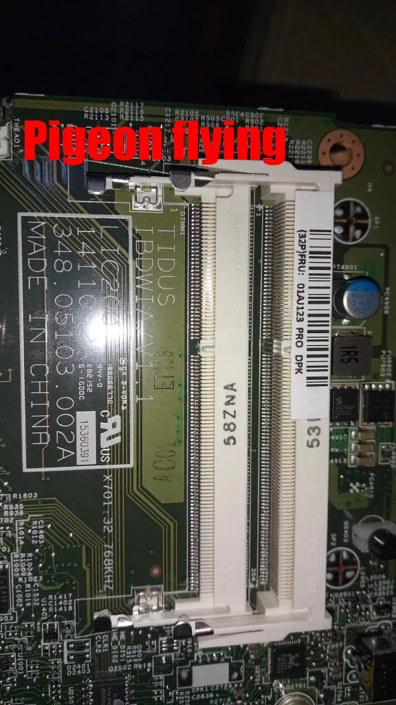 

Для lenovo 200-01IBW Desktop FRU 01AJ123 (тип: 90FA) Celeron 3205U