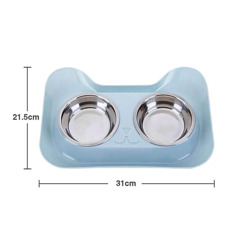 Двойная миска для собак Высококачественная универсальная домашних животных еды