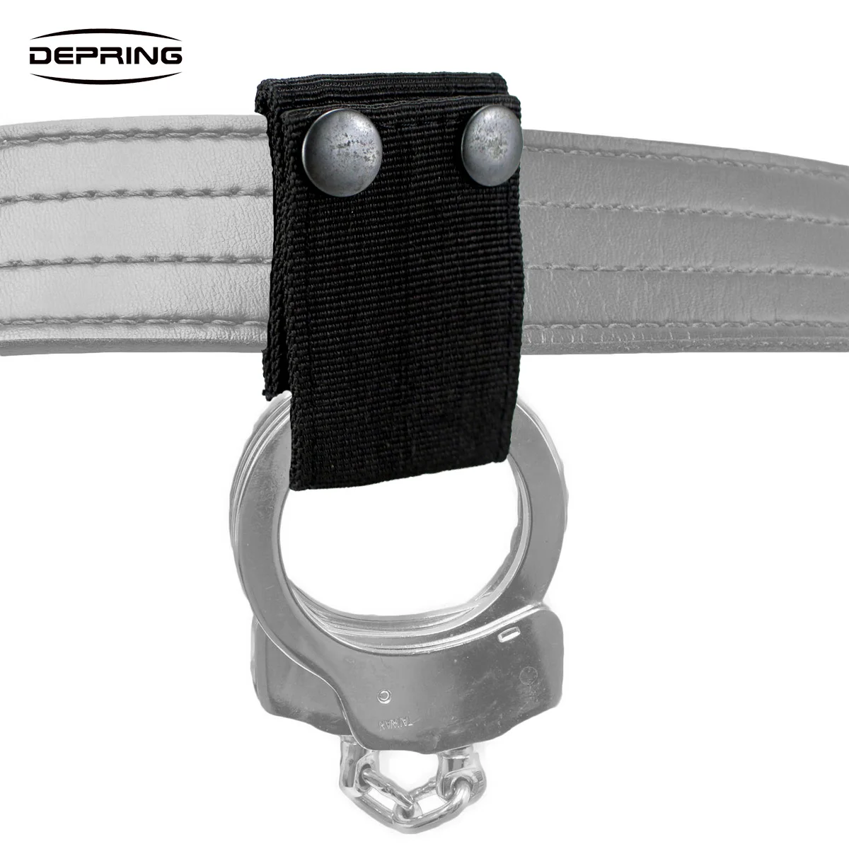 Quick Release Handcuff Strap Holder Holster Dual Safety Snap Closure Fits up to 2 inch Duty Belt|Кобуры| |