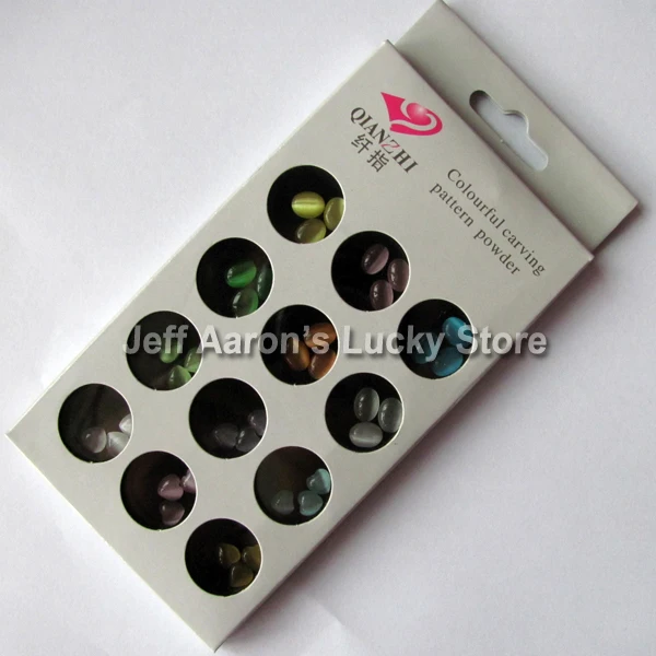 Акриловые 3D украшения для дизайна ногтей 36 шт. мобильных телефонов с плоской