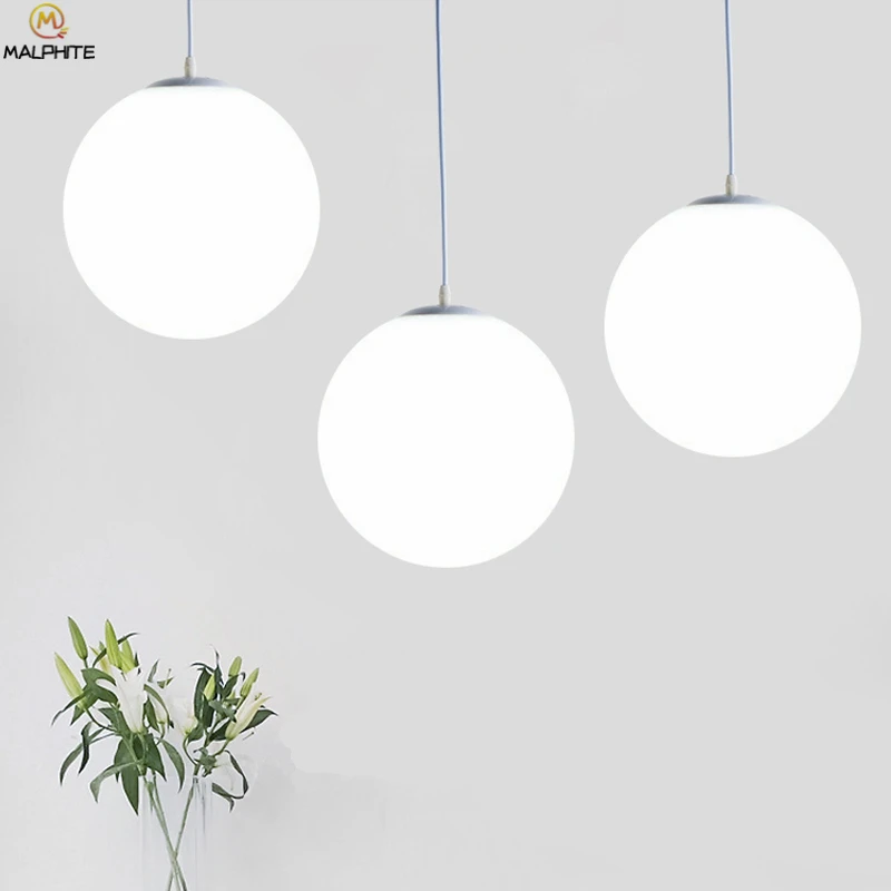 Скандинавский минималистичный шар подвесной светильник люстра освещение led hanglamp