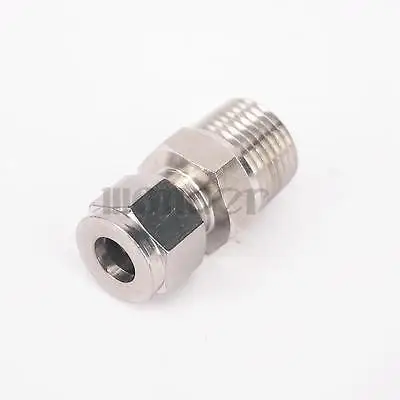 Установите трубу 3/8 дюйма на 1/2 с наружной резьбой BSPT 304 Соединительный фитинг для