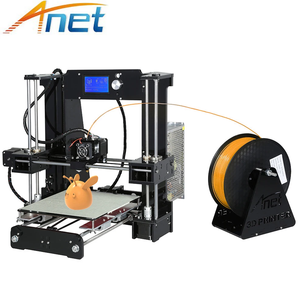 Anet 3d принтер Autolevel и нормальный A8 A6 легко собрать Reprap i3 DIY комплект с нитью 8 Гб SD