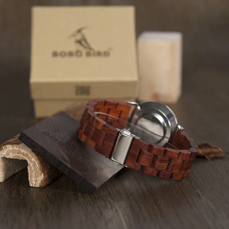 BOBO BIRD круглые винтажные деревянные часы с японским движением Мужские t кварцевые наручные часы деревянные часы мужские Relogio