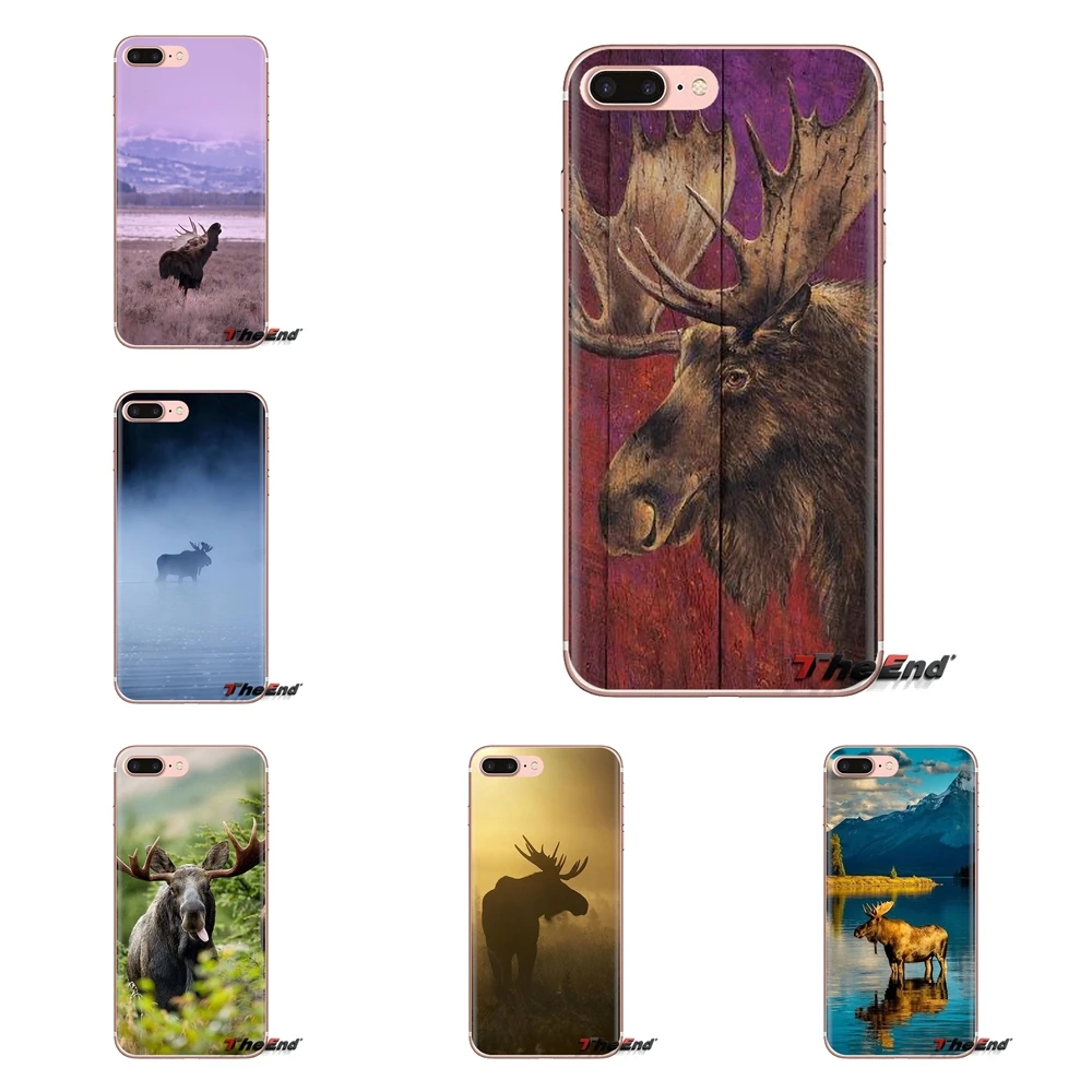 Мягкий прозрачный чехол-сумка с животным Аляска Булл Moose для Oneplus 3T 5T 6T Nokia 2 3 5 6 8 9 230