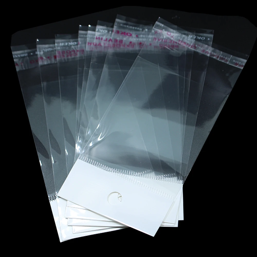 

15cm*23cm Clear Self Adhesive Seal Plastic Bag OPP Poly Bags Retail Packaging Storage Bag W/ Hanging Hole Wholesale 200Pcs/Lot