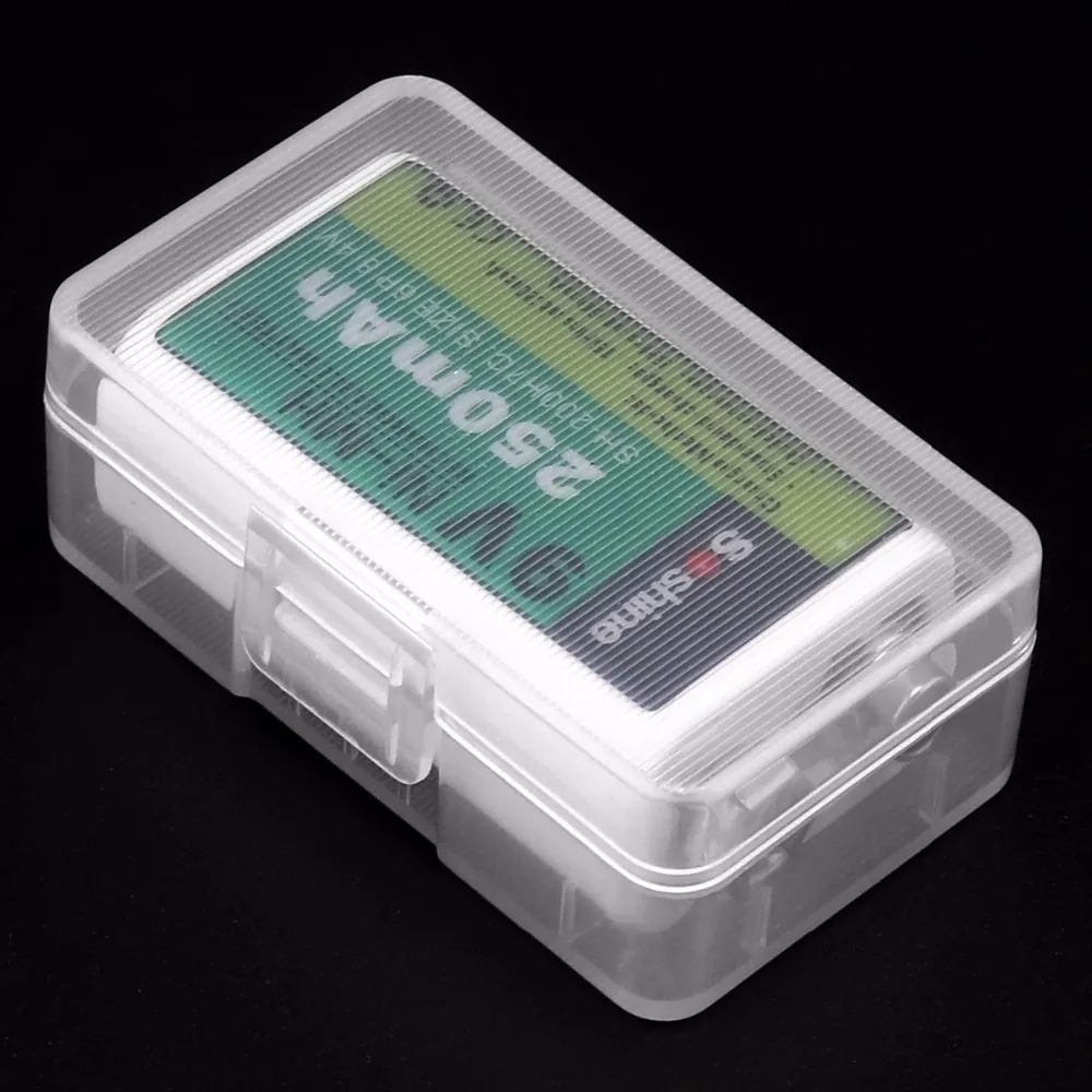 2PCS/lot Soshine Portable Hard Plastic Case Holder Storage Box for 1 Piece 9V Battery Container Organizer |