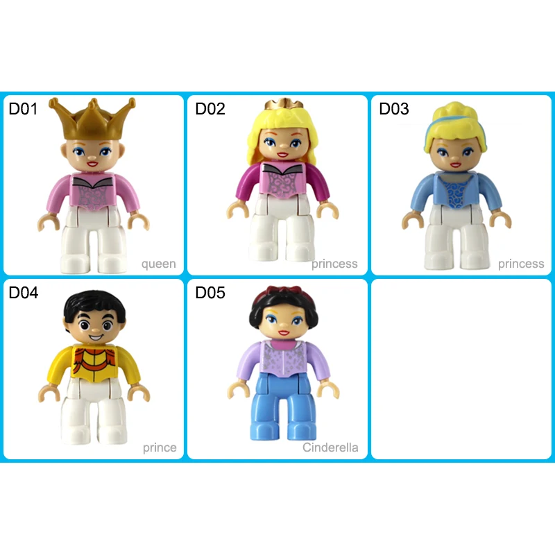 Большие строительные блоки персонажи серия семьи фигурки совместимые модель