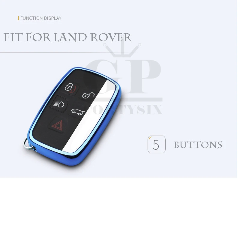 GPFORTYSIX high quality soft TPU + crystal Tears smart remote Car Key Case Cover For Land Rover Range Evoque/Jaguar | Автомобили и