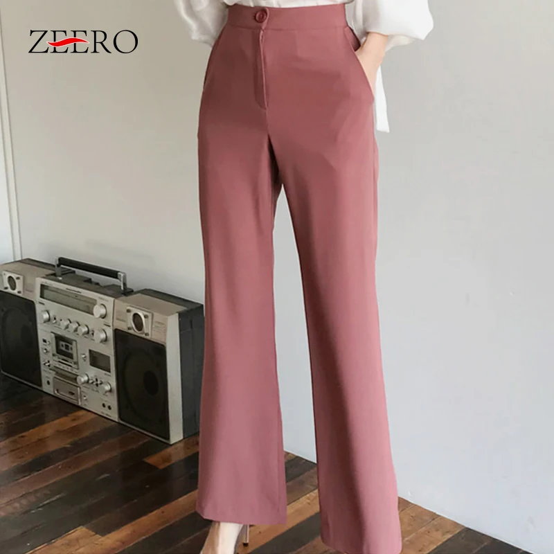 Spring Office Ladies 2 Pieces Set Lantern Sleeve White Blouse + Full Flare Pant Female Suits Elegant Wear to Work Women | Женская одежда