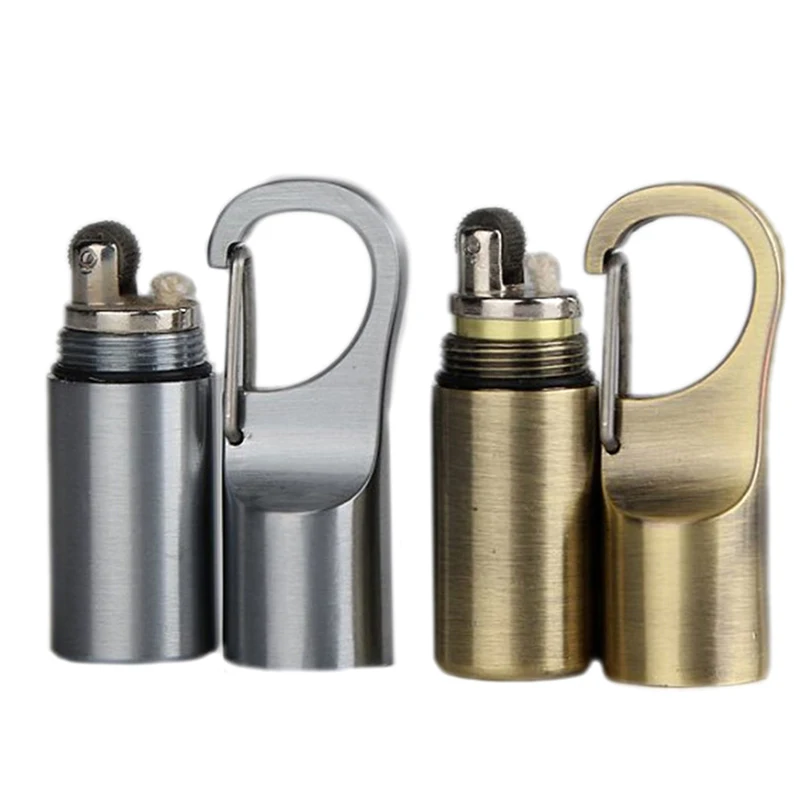 Мини керосиновая зажигалка Капсульная бензиновая наружная брелок