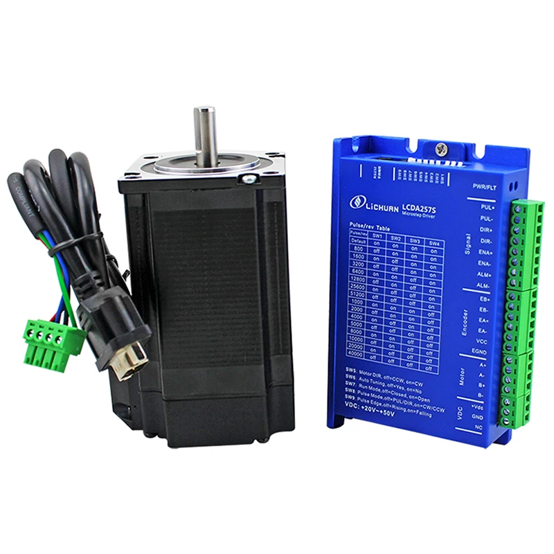 Драйвер шагового двигателя Nema23 с замкнутым контуром двухфазный 3N.m набор