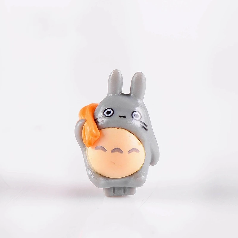 1 шт. милый мультфильм Тоторо девушка с пьедесталом DIY смолы фея сад ремесло украшения миниатюрный микро гном террариум - Цвет: 13
