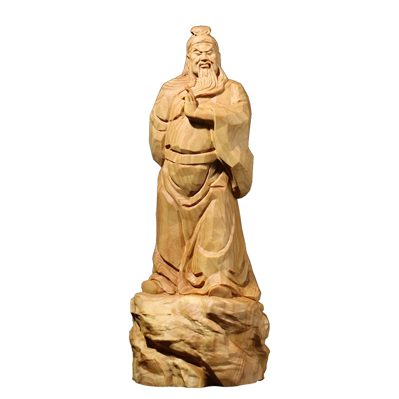 Деревянные фигурки богов Guan Yu 18 см деревянные украшения резьба по дереву фэн шуй