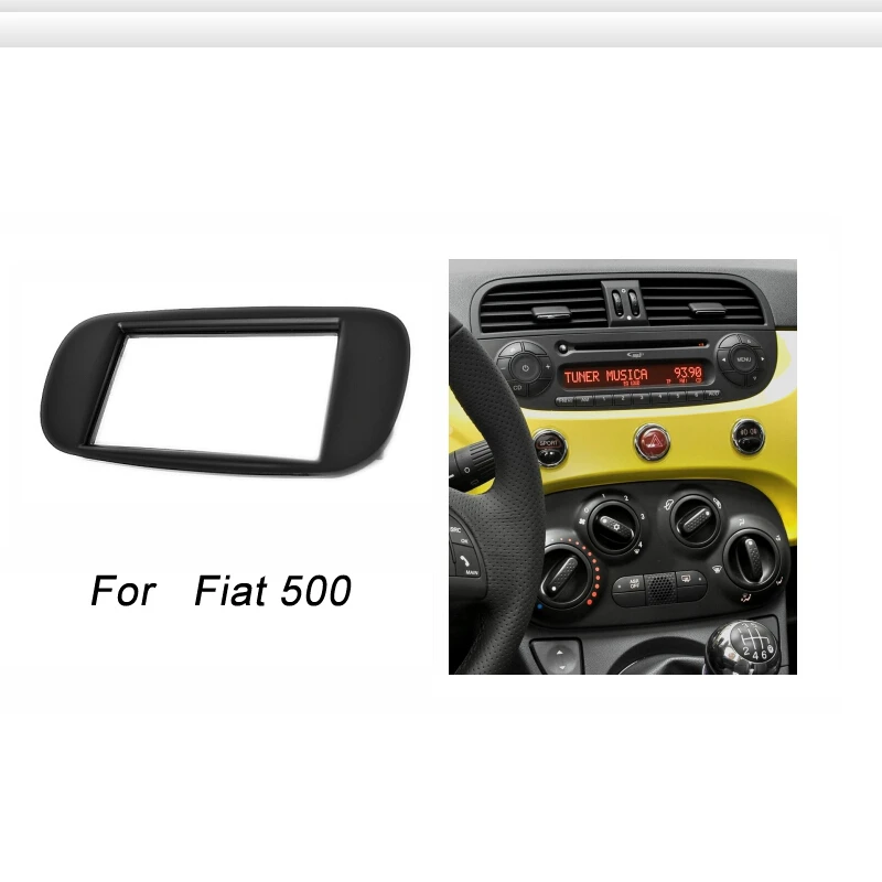 Двойной Din фасции Для Fiat 500 Радио CD DVD стерео панель тире Установка отделка