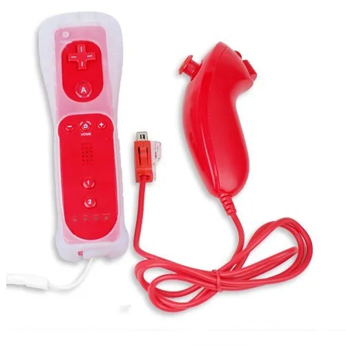 Option1 Встроенный Motion Plus нунчаки для Nintendo wii 2в1 комплект беспроводной геймпад джойстик контроллер пульт дистанционного управления игровой коврик аксессуары геймпад приставка игровая приставки игровые - Цвет: Option1