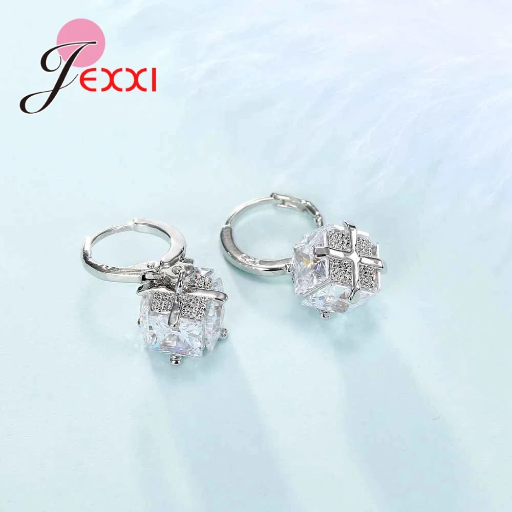 Женский ювелирный комплект из серебра 925 пробы с австрийскими кристаллами|jewelry sets