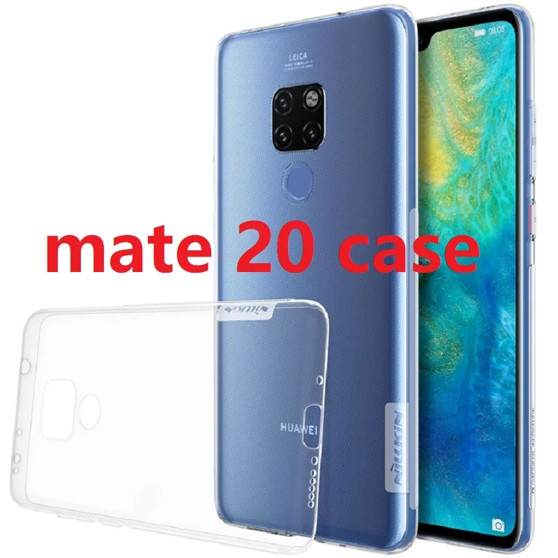 Оригинальный чехол для Huawei mate 20 pro NILLKIN Nature ультратонкий прозрачный силиконовый